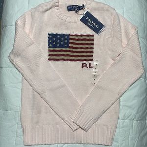 Ralph Lauren pink pony sweater